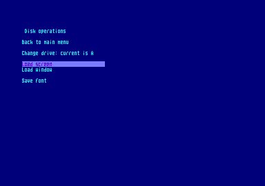 font catcher load screen menu